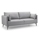 Rohe Platinum Fabric 3 Seater Sofa by Lavishway | Fabric Sofas-60910