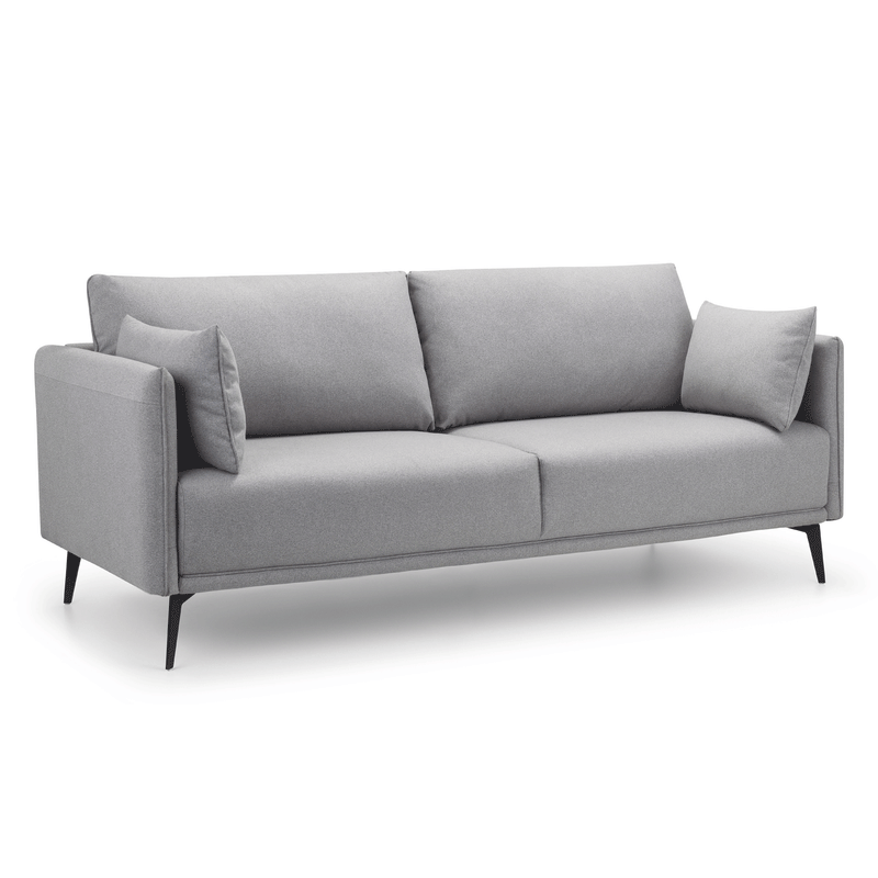 Rohe Platinum Fabric 3 Seater Sofa by Lavishway | Fabric Sofas-60910