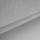 Rohe Retro Design Platinum Fabric Armchair by Lavishway | Fabric Sofas-60908