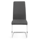 Modern Roma Fabric & Chrome Base Dining Chair by Lavishway | Dining Chairs-60874