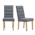 Modern Roma Fabric Dining Chair Set of 2 by Lavishway | Dining Chairs-35228