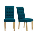Modern Roma Fabric Dining Chair Set of 2 by Lavishway | Dining Chairs-35229