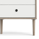 Rome Black & Oak Finish 2 Doors Bookcase