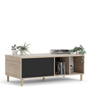 Rome Black & Oak Sliding Top Coffee Table