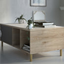 Rome Black & Oak Sliding Top Coffee Table