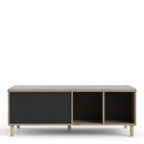 Rome Black & Oak Sliding Top Coffee Table