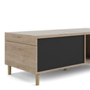 Rome Black & Oak Sliding Top Coffee Table