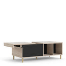 Rome Black & Oak Sliding Top Coffee Table