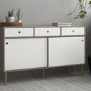 Rome Oak & White 2 Sliding Doors Sideboard