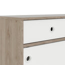 Rome Oak & White 2 Sliding Doors Sideboard