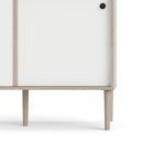 Rome Oak & White 2 Sliding Doors Sideboard
