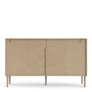 Rome Oak & White 2 Sliding Doors Sideboard