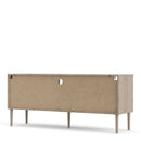 Rome Oak & White 2 Sliding Doors TV Unit