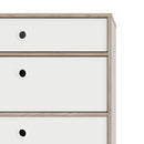 Rome Oak & White Finish 3 Chest Of Drawers