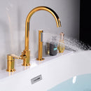 Rotatable Bathroom Tap & Hand Shower Set by Lavishway | Bathtub Faucets-49292