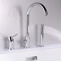 Rotatable Bathroom Tap & Hand Shower Set by Lavishway | Bathtub Faucets-49290