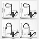 Swivel Rotatable Spout Kitchen Tap With Gun Spray by Lavishway | Kitchen Faucets-48545