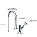 Swivel Rotatable Spout Kitchen Tap With Gun Spray by Lavishway | Kitchen Faucets-48544