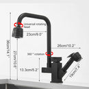 Swivel Rotatable Spout Kitchen Tap With Gun Spray by Lavishway | Kitchen Faucets-48543