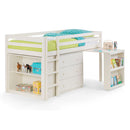 Roxy Pine Sleepstation With Pull Out Desk by Lavishway | Wooden Beds-60997