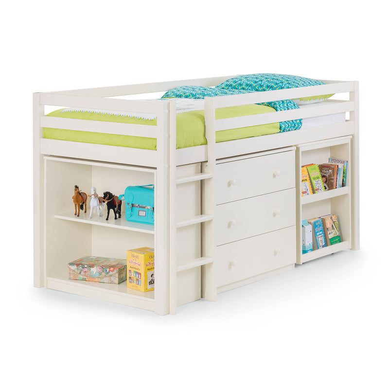 Roxy Pine Sleepstation With Pull Out Desk by Lavishway | Wooden Beds-60999