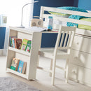 Roxy Pine Sleepstation With Pull Out Desk by Lavishway | Wooden Beds-61004