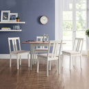 Rufford Fabric Seat & Wooden Dining Chair by Lavishway | Dining Chairs-60958