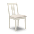 Rufford Fabric Seat & Wooden Dining Chair by Lavishway | Dining Chairs-60959