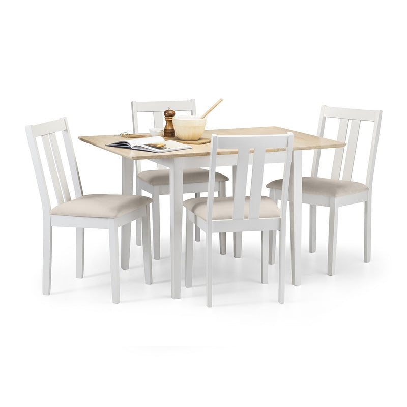 Rufford Ivory Finish Extendable Dining Table by Lavishway | Dining Tables-60971