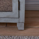 Russell Grey Painted Chest & Wall Mirror by Lavishway | Wall Mirrors-24019