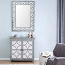 Russell Grey Painted Chest & Wall Mirror by Lavishway | Wall Mirrors-24008