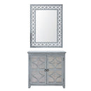 Russell Grey Painted Chest & Wall Mirror by Lavishway | Wall Mirrors-24009