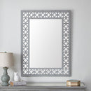 Russell Grey Painted Decorative Wall Mirror by Lavishway | Wall Mirrors-23932