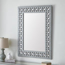 Russell Grey Painted Decorative Wall Mirror by Lavishway | Wall Mirrors-23933