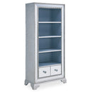 Sofia Silver Mirrored 2 Drawers Bookcase by Lavishway | Book Shelves and Cabinets-23864