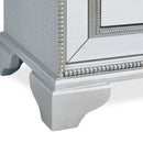 Sofia Silver Mirrored 2 Drawers Bookcase by Lavishway | Book Shelves and Cabinets-23865