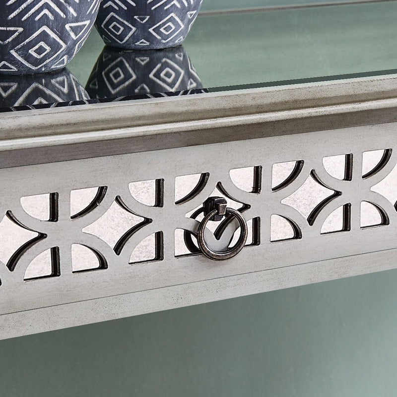 Russell Grey Painted 2 Drawers Console Table by Lavishway | Hallway Console Table-23971