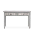 Russell Grey Painted 2 Drawers Console Table by Lavishway | Hallway Console Table-23970