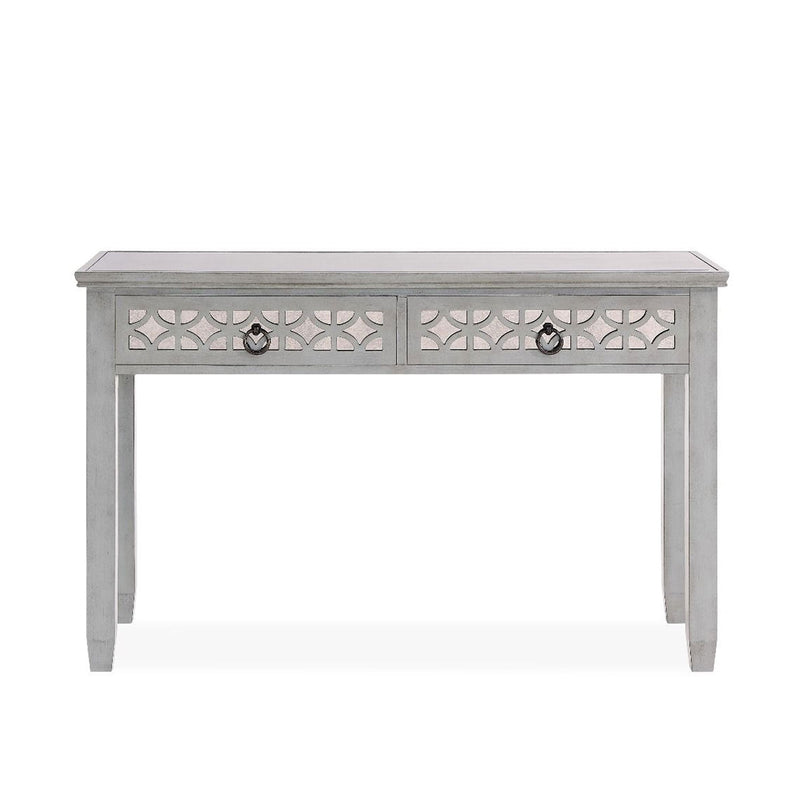 Russell Grey Painted 2 Drawers Console Table by Lavishway | Hallway Console Table-23970