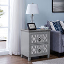 Russell Grey Painted 2 Drawers Side Table by Lavishway | Side Tables-24059