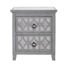 Russell Grey Painted 2 Drawers Side Table by Lavishway | Side Tables-24061