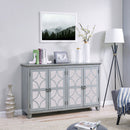 Russell Grey Painted 4 Doors Wooden Sideboard by Lavishway | Sideboards-24047