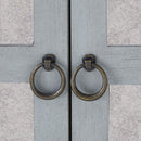 Russell Grey Painted 4 Doors Wooden Sideboard by Lavishway | Sideboards-24056