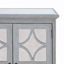 Russell Grey Painted 4 Doors Wooden Sideboard by Lavishway | Sideboards-24052