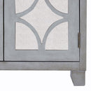 Russell Grey Painted 4 Doors Wooden Sideboard by Lavishway | Sideboards-24053