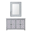 Russell Grey Painted Sideboard & Wall Mirror by Lavishway | Wall Mirrors-23891