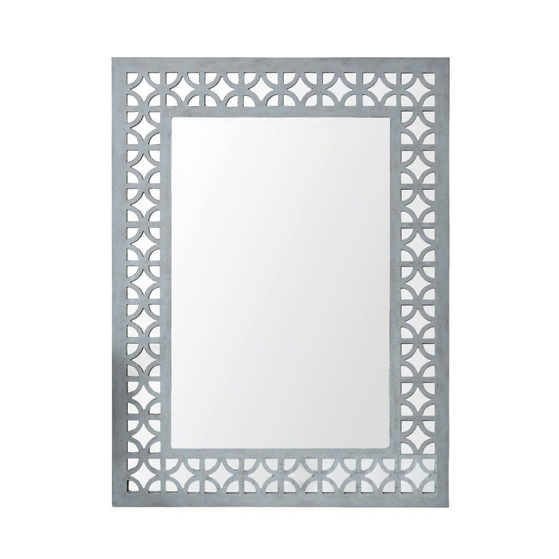 Russell Grey Painted Decorative Wall Mirror by Lavishway | Wall Mirrors-23934