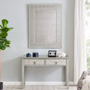 Russell Grey Painted Console Table & Mirror by Lavishway | Wall Mirrors-23949