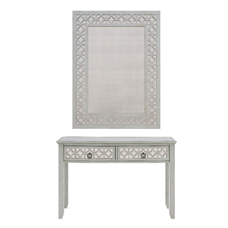 Russell Grey Painted Console Table & Mirror by Lavishway | Wall Mirrors-23951