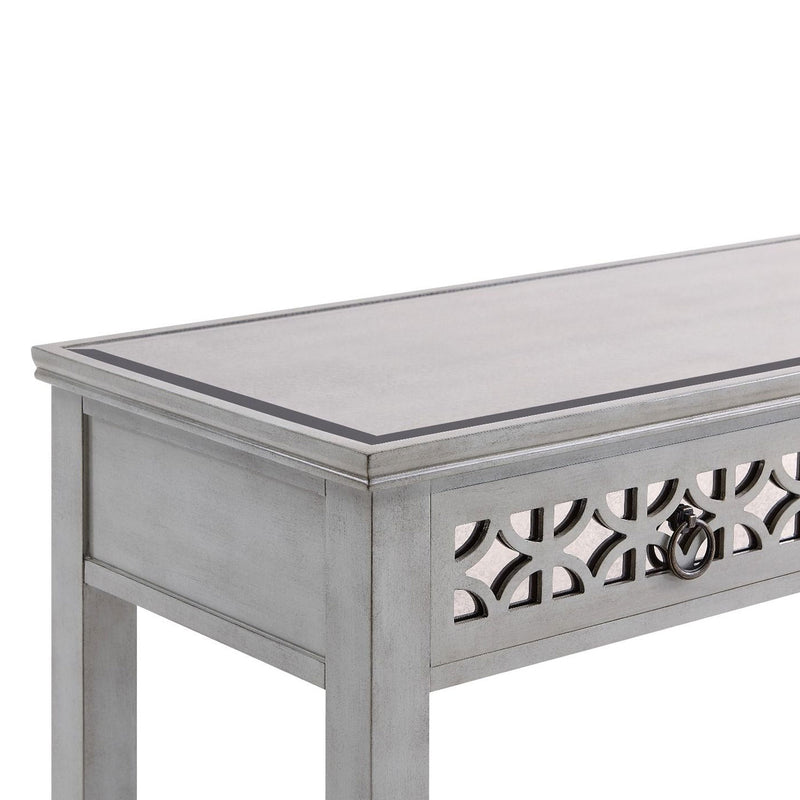 Russell Grey Painted Console Table & Mirror by Lavishway | Wall Mirrors-23956